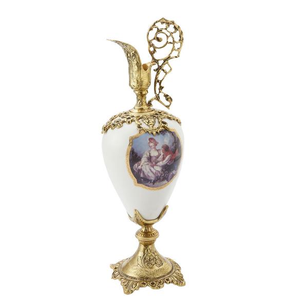 スペイン製 真鍮 フラワーベース 高さ61cm / 花瓶 花器 置物 陶器 輸入雑貨 アンティーク風...