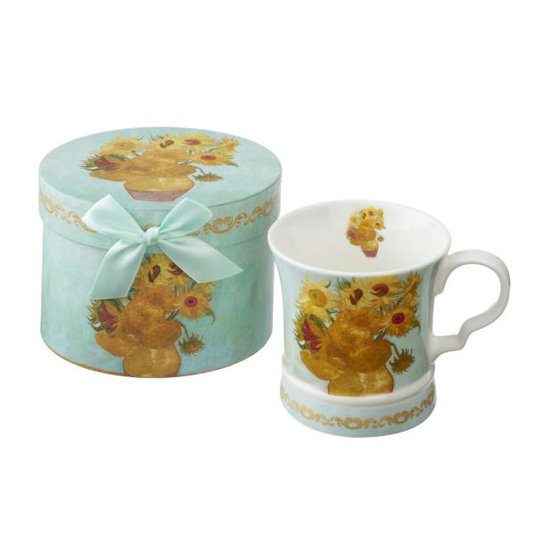 ロイヤルアーデン ギフトボックス入りマグカップ ひまわり 300ml / ギフトボックス 名画 マグ...