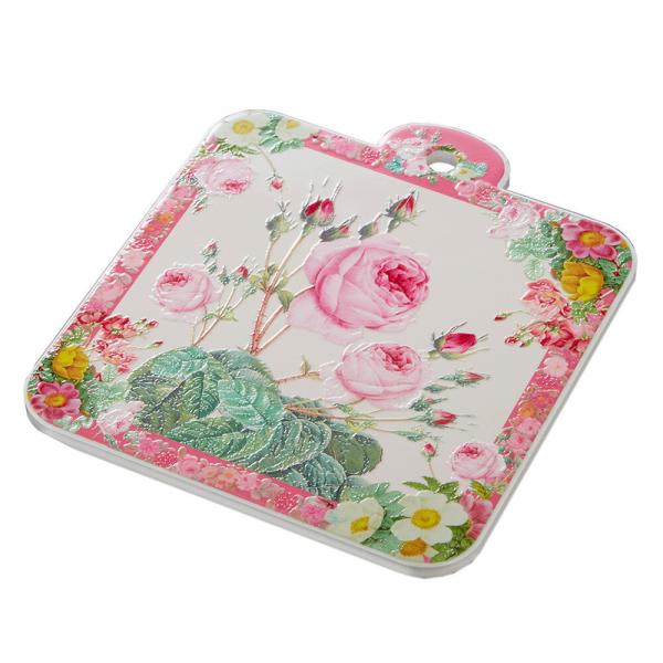 陶磁器製 鍋敷き スクエア 幅16.5cm / コースター 鍋しき 角形 四角 おしゃれ かわいい ...