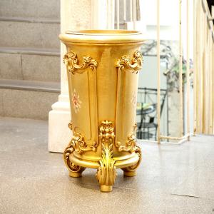 シリック 傘立て 円柱 ゴールド 直径37cm...の詳細画像2