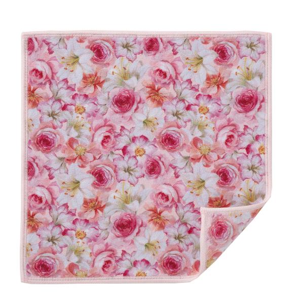 タオルハンカチ アパッシオローズ 両面プリント 25×25cm / ロイヤルアーデン タオル ハンカ...