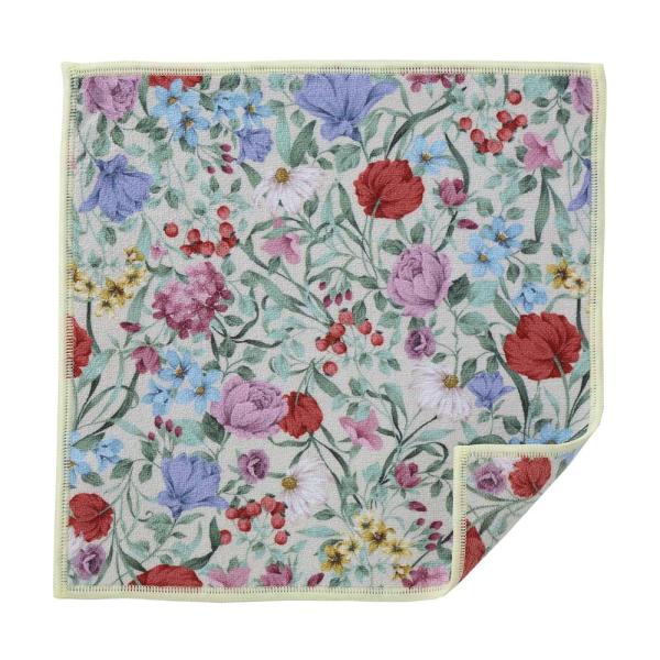 タオルハンカチ マニフィガーデン 両面プリント 25×25cm / ロイヤルアーデン タオル ハンカ...