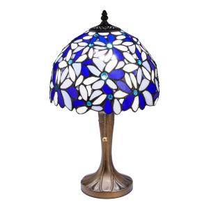 ステンドランプ ハナハナ ブルー