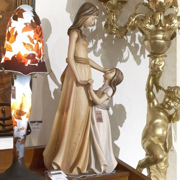 イタリア製 木彫り人形 高さ62cm / 人形 木彫り 木製 DEUR 輸入家具 高級 高級家具 最...