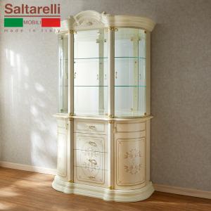 シリック 1ドアキャビネット (食器棚 飾り棚) ホワイト 幅81cm / SILIK