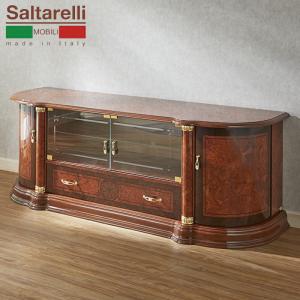 サルタレッリ フローレンス テレビ台 (テレビボード) ウォールナット色 幅167cm / 茶 輸入家具 イタリア製 アンティーク風 クラシック Saltarelli 高級