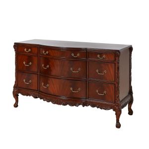 ジャンセン ドレッサー ブラウン 幅155cm / JANSEN 収納 チェスト キャビネット 猫脚 クロウ&ボール 輸入家具 クラシック アンティーク 風 インテリア 高級