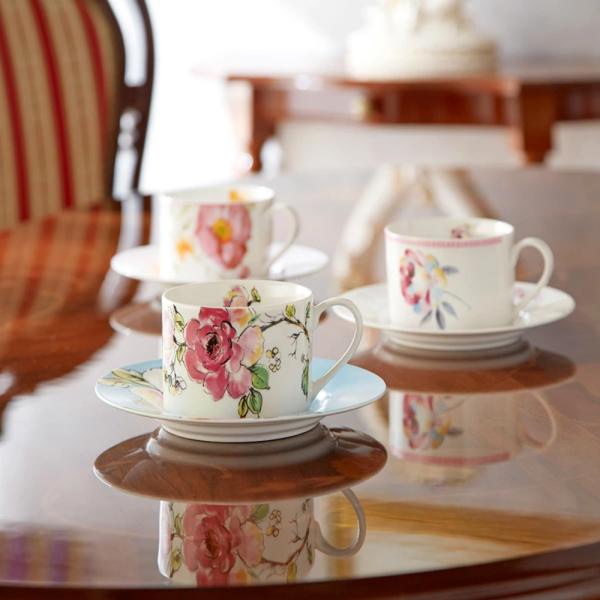 カップ＆ソーサー 2組セット 220ml / 2客 セット カフェ コーヒーカップ ティーカップ コ...