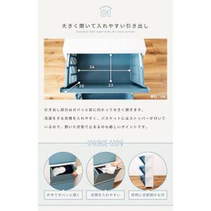 ランドリーバスケット 洗濯カゴ キャスター付き...の詳細画像5