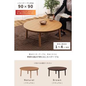 こたつテーブル 円 円型 丸型 90×90cm...の詳細画像1
