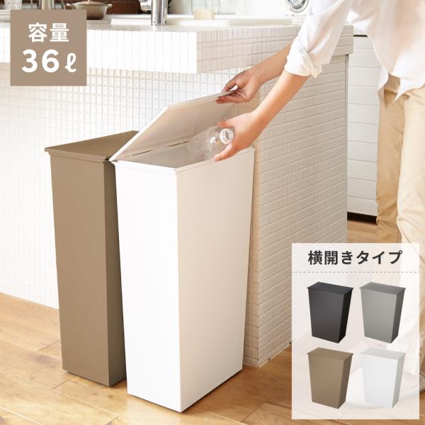 ゴミ箱 36リットル おしゃれ 分別 スリム ごみ箱 蓋つきゴミ箱 屋外ダストボックス キッチン用ゴ...