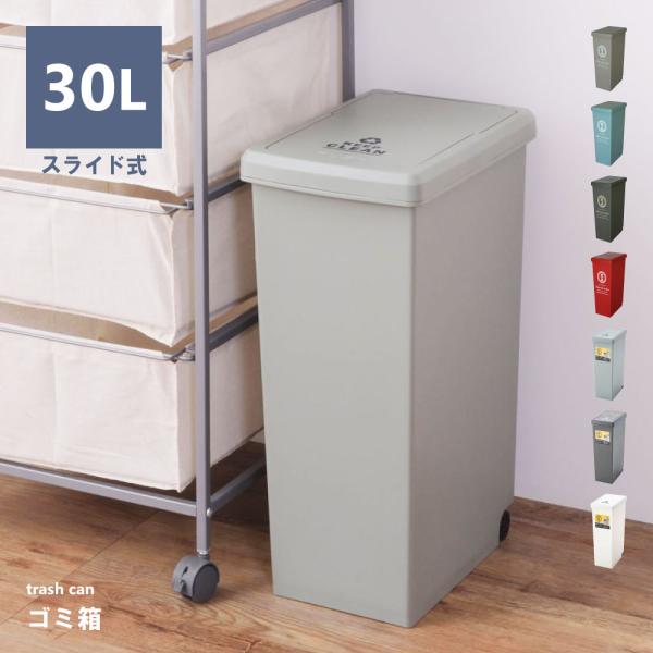 ゴミ箱 30リットル おしゃれ 分別 スリム ごみ箱 蓋付きゴミ箱 屋外 ダストボックス キッチン用...