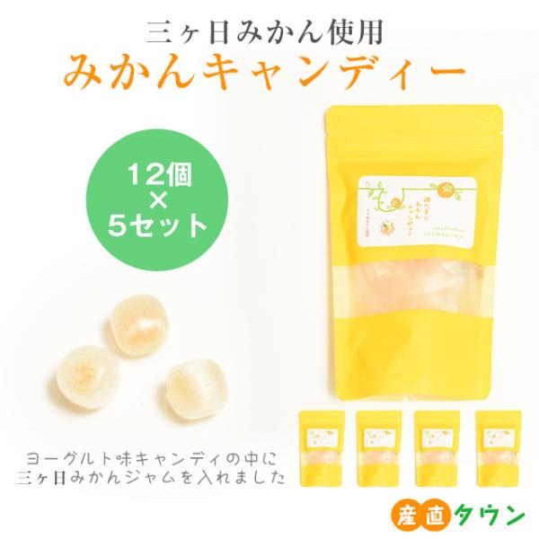 【 12個 入り × 5セット 】 三ヶ日 みかん ジャム キャンディー ミカン 蜜柑 飴 あめ ア...