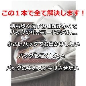 充電ケーブル 3in1 急速 巻き取り iPh...の詳細画像1