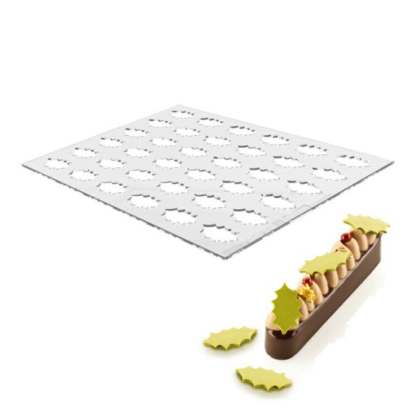 シリコマート シャブロン ホリー 2枚組 40x22mm シリコン型 | 空焼き 不要 Siliko...