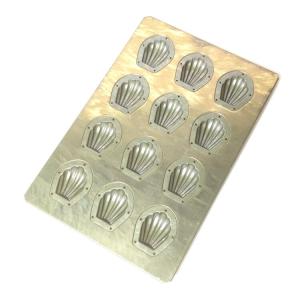 千代田金属(Chiyoda) シリコン加工ハート型8P マドレーヌ型 ケーキ型