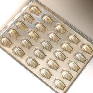 千代田金属 シリコン 加工 貝 シェル マドレーヌ 型 深型 天板 25個付