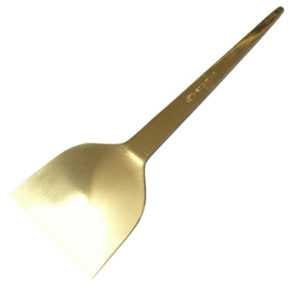 真中ヘガシ金 大 80 真鍮 どらやき金ベラ ※お届け前にヘラ先を鋭くやすります。そのため擦り傷があ...