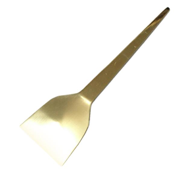 真中ヘガシ金 中 65 真鍮 どらやき金ベラ ※お届け前にヘラ先を鋭くやすります。そのため擦り傷があ...