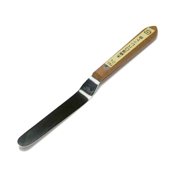 木柄 薄口 2L ステンレス パレットナイフ 195mm | パレット ナッペ