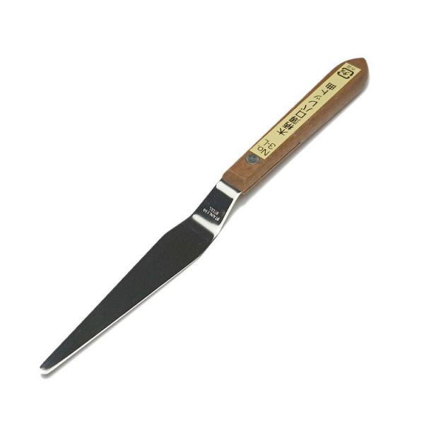 木柄 薄口 3L ステンレス パレットナイフ 205mm | パレット ナッペ