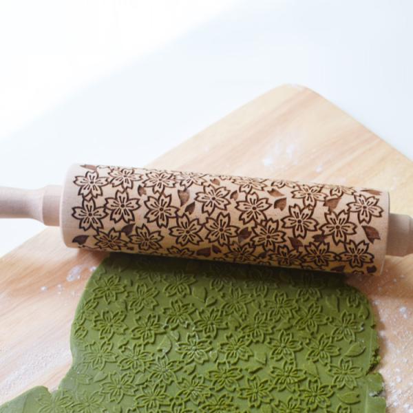 型仁 馬嶋屋 コラボ クッキーローラー 桜 吹雪