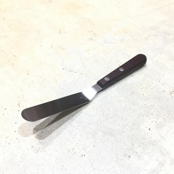 木柄 変型 パレットナイフ 4号 [MJ38199] | パレット ナッペ