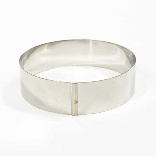 ハゼ折り 丸セルクル型 80×H25mm ステンレス 馬嶋屋菓子道具店