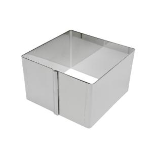 正方形 セルクル型 8cm × 高4cm 18-8 ステンレス | 8センチ 空焼き