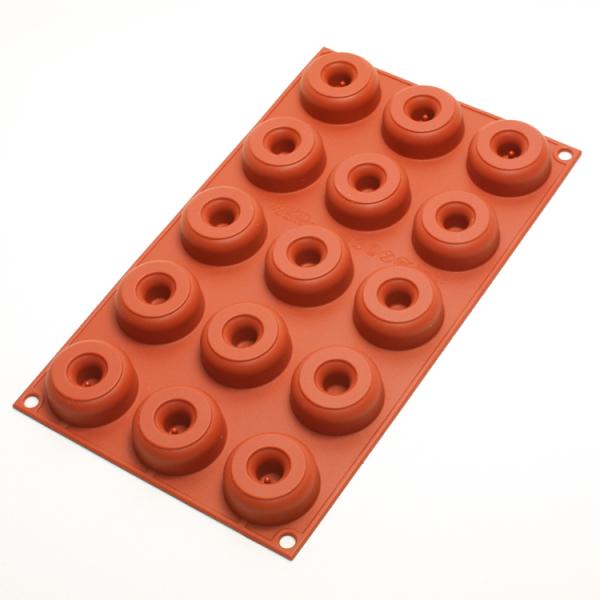 シリコマート シリコンフレックス SF171 ミニ  ドーナツ型 15個付 シリコン型 | 空焼き ...