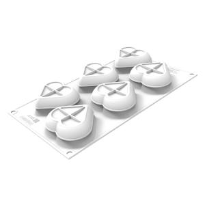 Wilton（ウィルトン） ハートシリコンパン 6個 HEAET SILICONE PAN