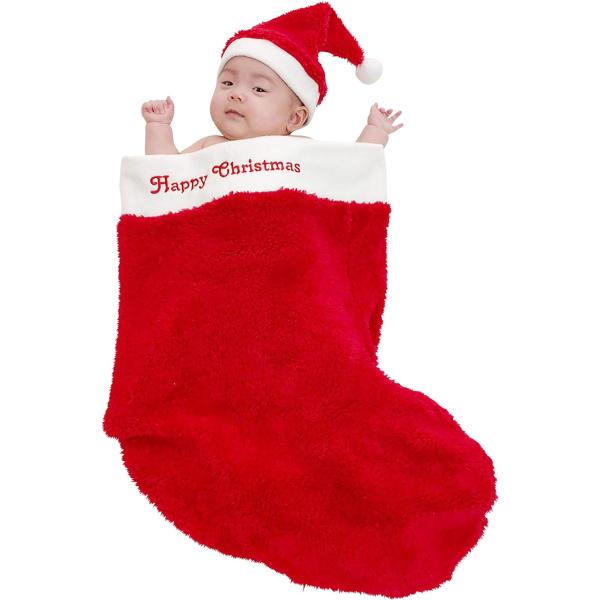 クリスマスビッグソックス 大きい靴下 ベビー 大人用 簡易仮装 クリスマス 赤ちゃん