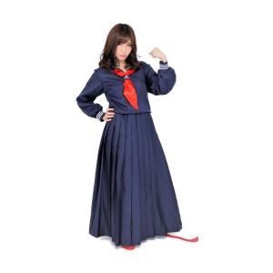 スケバン 大人用 レディース セーラー服 上下...の詳細画像2