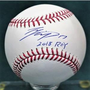 【MS】大谷翔平 直筆サイン17+2018年新人賞受賞記念「2018 ROY」書込み入りMLB公式ボール！Topps WBC ドジャース