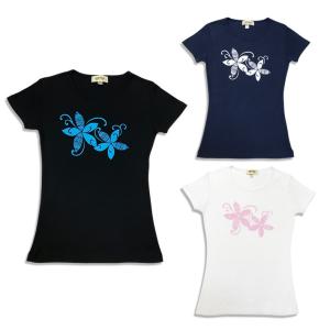 フラダンス Tシャツ トップス 半袖 フラダンス衣装 ハワイ