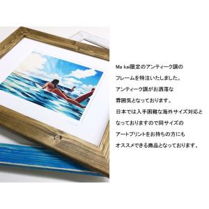 【11×14インチ】アンティーク ウッドフレー...の詳細画像1