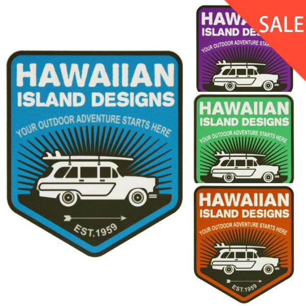 【SALE】HID ハワイアン アイランドステッカー ウッディ ワゴン ハワイアン 雑貨 ハワイアン...