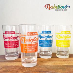 レインボードライブイン ロンググラス【 RAINBOW DRIVE-IN ガラスコップ ハワイ ハワイアン ハワイアンカフェ 雑貨  RainbowDriveIn rainbowriivein】｜makai