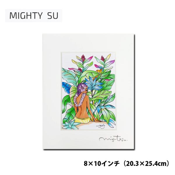 【8×10インチ】マイティースー アートプリント 「GREEN 02」【Mighty Su migh...