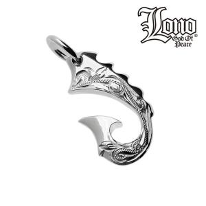 ハワイアンジュエリー LONO ロノフィッシュフック ペンダント トップ 