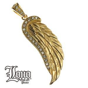 ハワイアンジュエリー jewelry LONO ロノ フェザー ペンダント トップ ヘッド R109+DIA 14K 14金 ゴールド 男女兼用 ユニセックス｜makanilea-by-lma