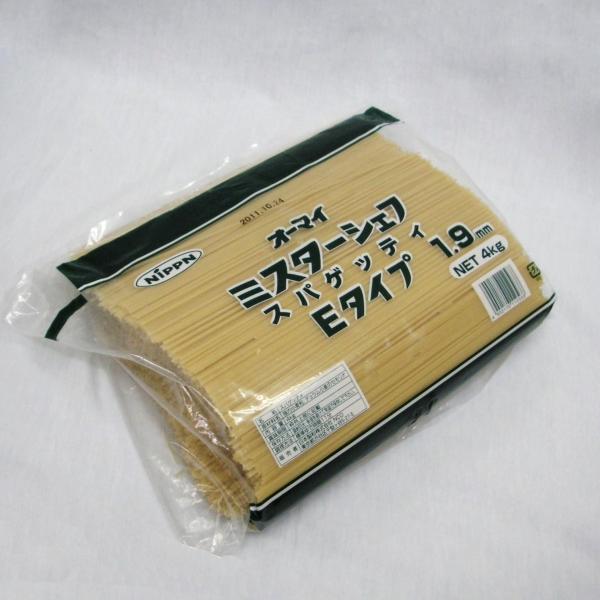 ニップン）オーマイ ミスターシェフ スパゲッティ　Ｅ　１．９ｍｍ　４ｋｇ　パスタ スパゲッティ 大容...