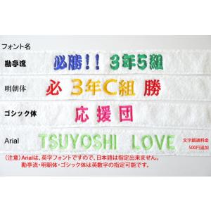 名入れ刺繍 タオルハチマキ ネーム刺繍 ハチマ...の詳細画像1