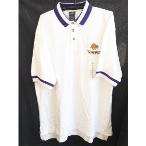 NBA L XXL 2XL ロサンゼルス レイカース LAKERS ポロシャツ ホワイト 白 1116｜makast