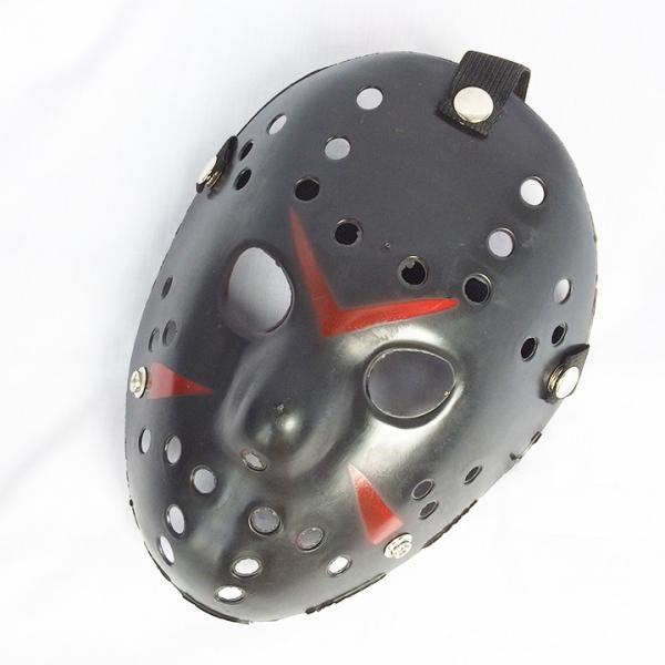 ヒップホップ ダンス マスク お面 ジェイソン JASON 黒赤 ブラック レッド 204