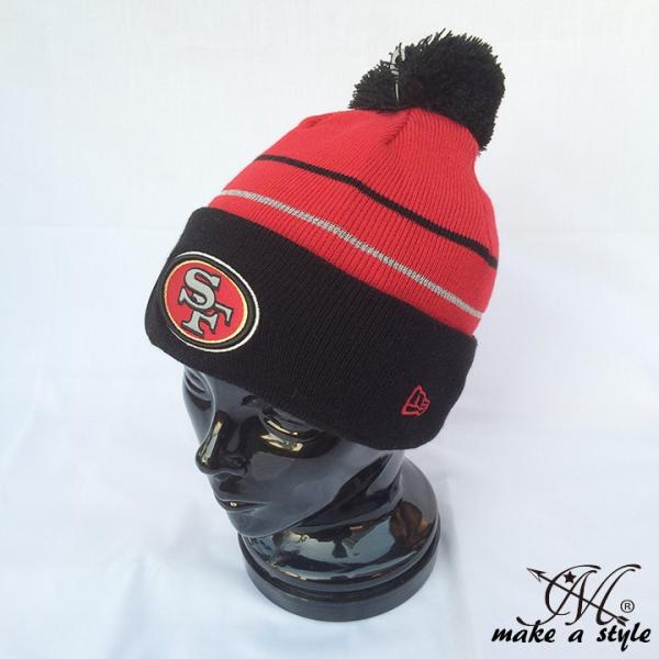 NEWERA ニューエラ 49ERS ニットキャップ ニット帽 NFL B系 ストリート系 ヒップホ...