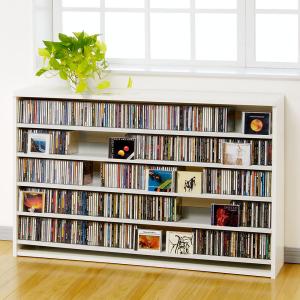 DVDラック 幅139.2×奥行26.5×高さ87cm 収納 自室 お片付け 本棚 棚 スリム シェルフ 日本製 ワイト ナチュラル ダークブラウン｜make-space