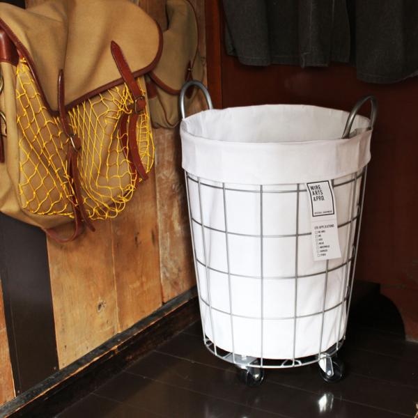 【在庫処分セール】ランドリーバスケット キャスターWIRE ARTS &amp; PRO ランドリー ラウン...
