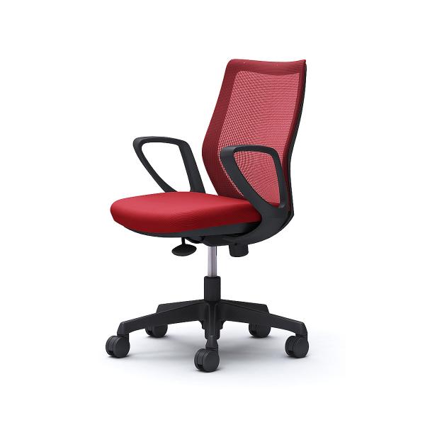 オカムラ オフィスチェア CG-M デザインアーム 固定肘 メッシュタイプ ブラックフレーム ナイロ...