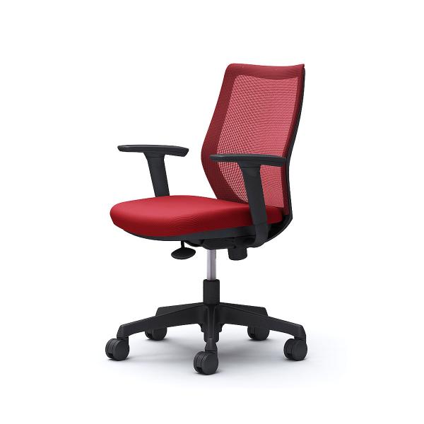 オカムラ オフィスチェア CG-M アジャストアーム メッシュタイプ ブラックフレーム ナイロンキャ...